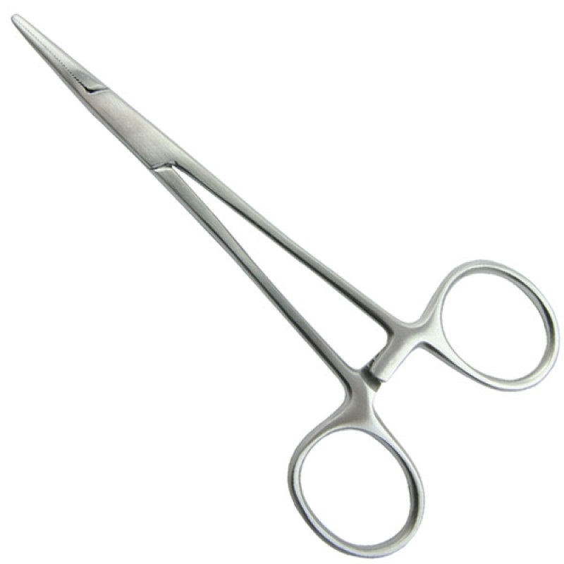 Pensa hemostatica Halstead Mosquito dreapta / curba 12cm 